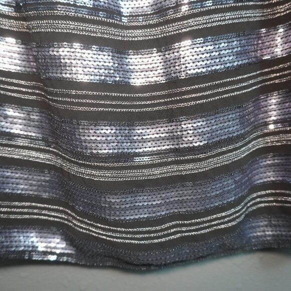 Express Womens Grey Black Bundle (2) Sequin Sexy Basic Tank Tops Size Small - Picture 3 of 11